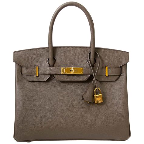 sac hermes birkin 30 gris etain|Hermes Birkin 30cm leather.